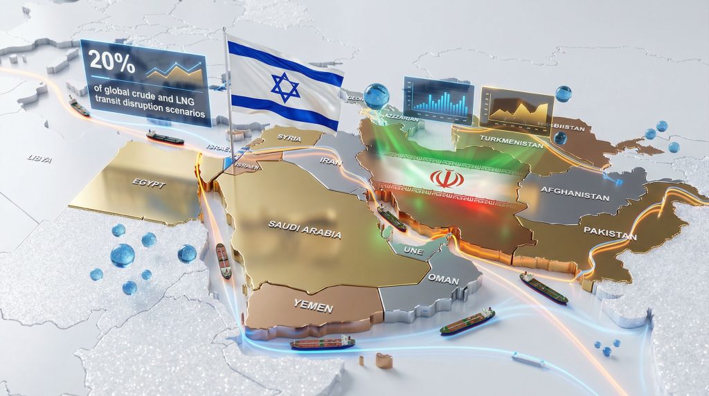Map illustrating Middle East ceasefire prospects.