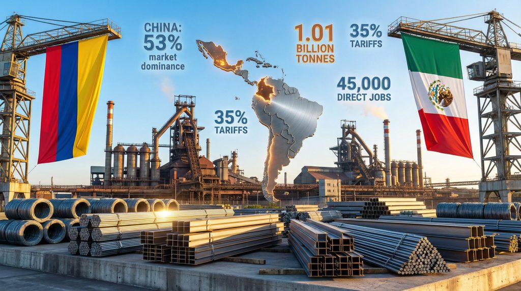 Colombia Raises Steel Tariffs 35% Against Asian Imports