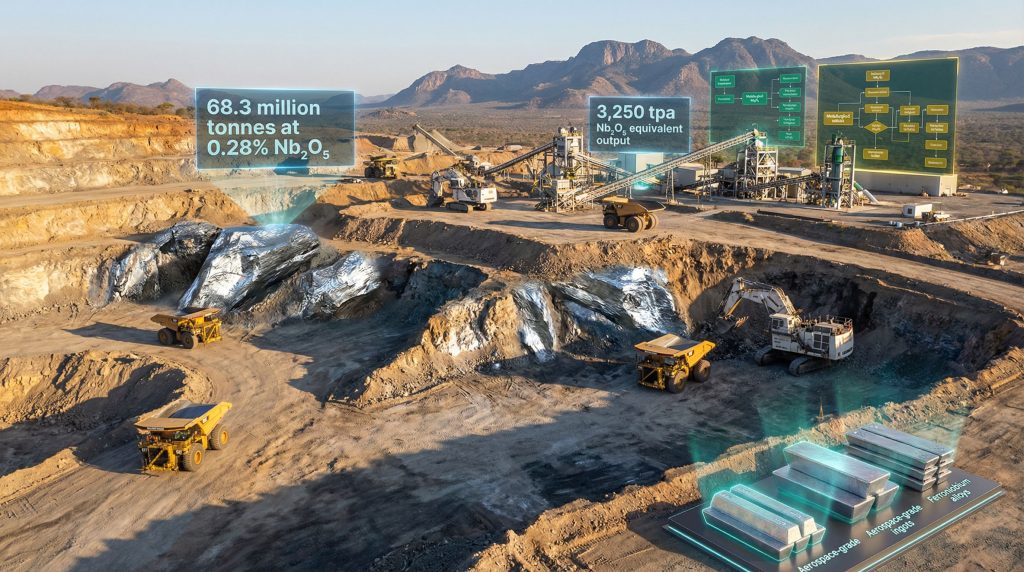 Kanyika niobium project mining site overview.