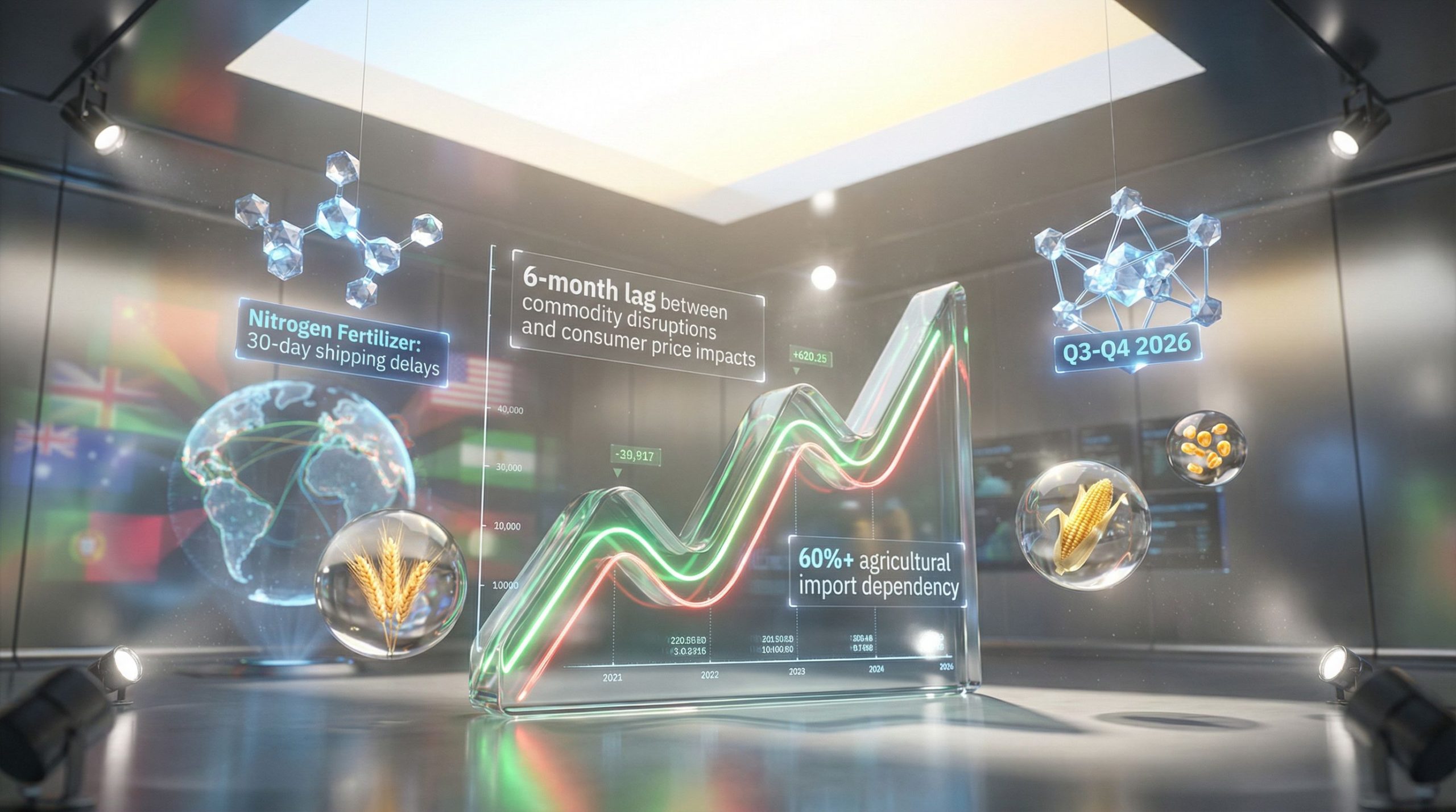 Graph illustrating food inflation delay dynamics.