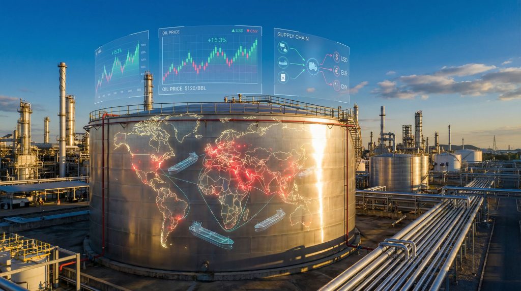 Geopolitical tensions affecting crude oil market.