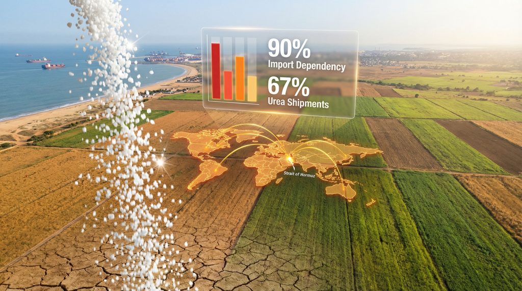 Fertilizer crisis in West Africa depicted visually.