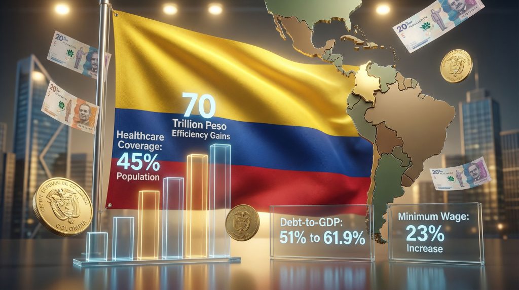 Colombian reforms impact economy and healthcare.
