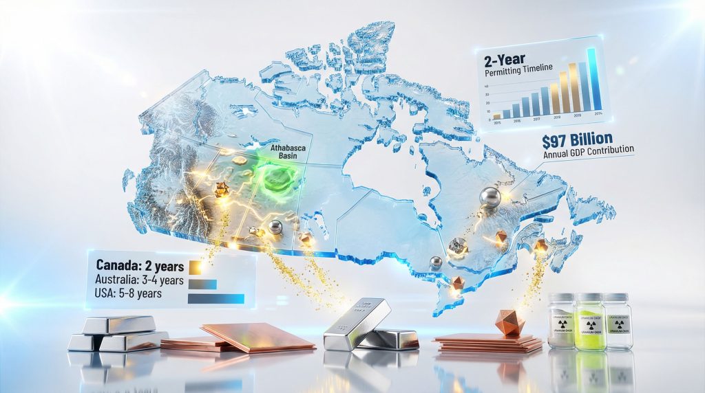 Canada's expedited mining permits illustrated.