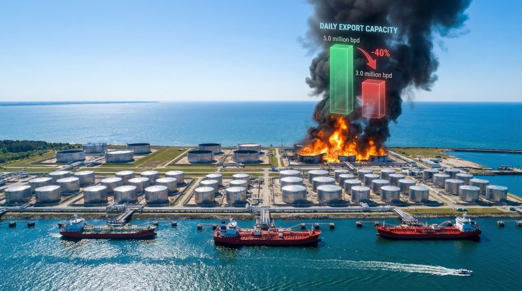 Baltic drone strike hits Russian oil.