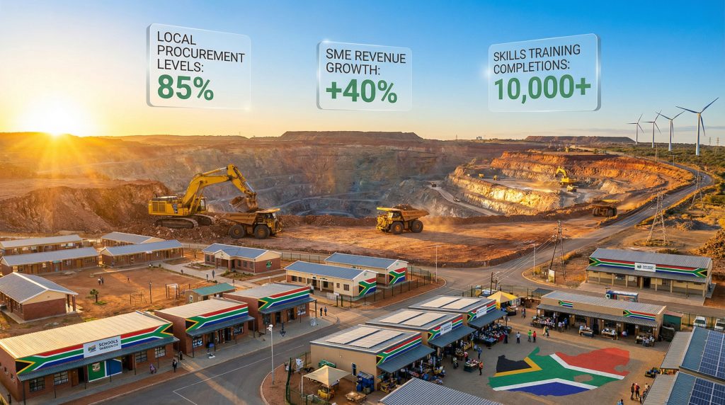 South African mining driving inclusive economic growth.