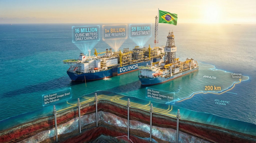 Equinor Raia gas project overview illustration.