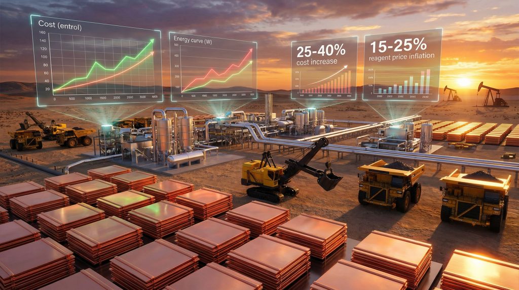 Mining cost increase amid Middle East conflict.