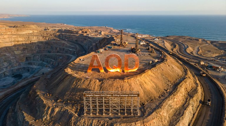 Ausquest Ltd-AQD-AQD copper-gold mining operation near ocean.