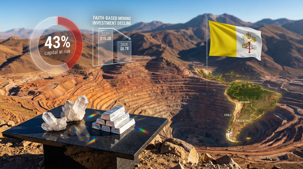 Vatican disinvestment from mining sector visualized.