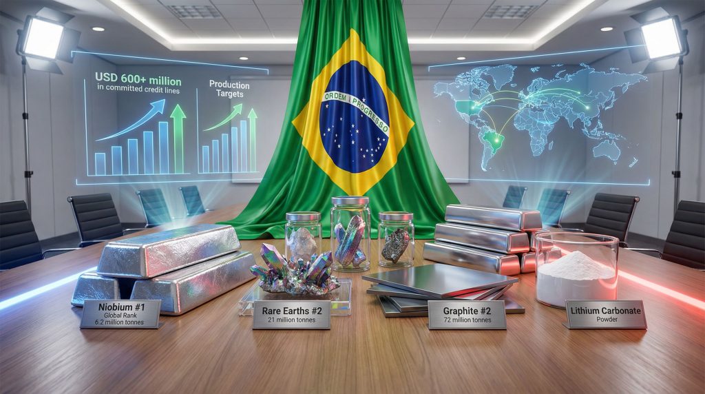 US Brazil critical minerals deal illustration.