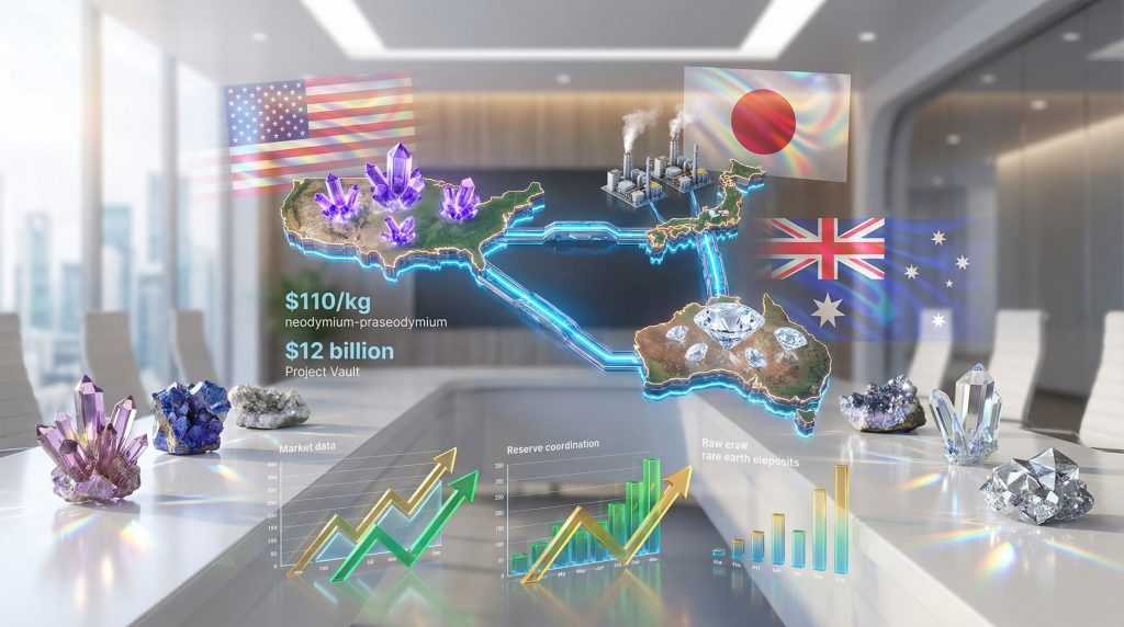 U.S.-Japan critical minerals alliance visualization.
