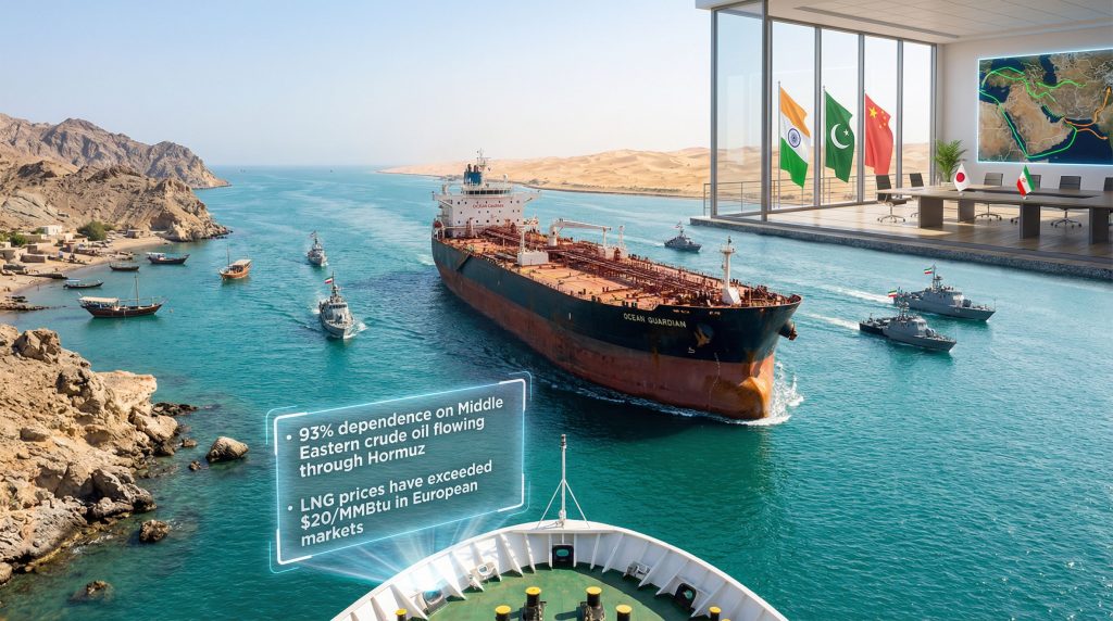 Discussing Hormuz passage, Iran and Japan.