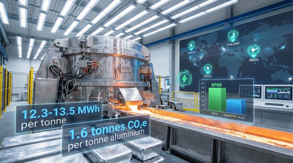 Rio Tinto AP60 low-carbon aluminium technology facility.