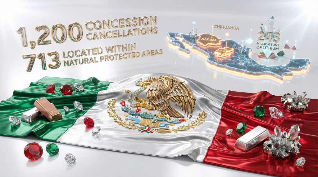 Mexico's Mining Regulatory Challenges: Concession cancellations visualized.