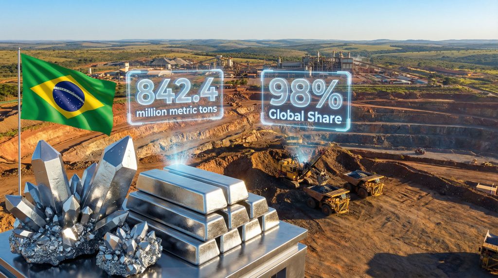 Brazilian niobium reserves and mining operations.