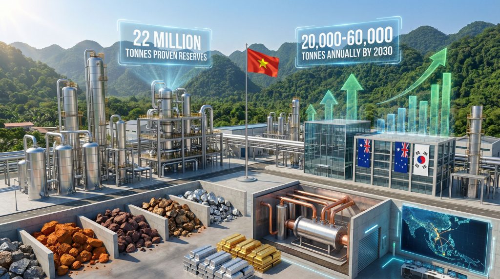 Lynas Rare Earths Vietnam plant with resources.