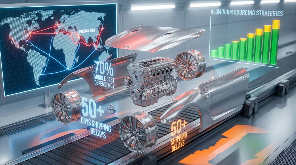 Toyota, Honda, Nissan face aluminium delays.