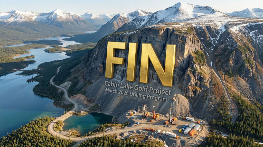 FIN Resources Ltd-FIN-Cabin Lake Gold Project drilling site.