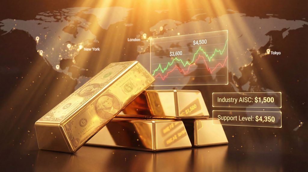 Gold pullback and war narrative visualized.