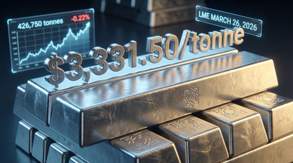 LME aluminium cash prices soar, $3,331.50/tonne.