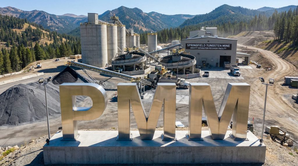 Pioneer Minerals Ltd-PMM-Springfield Tungsten Mine industrial facility landscape.
