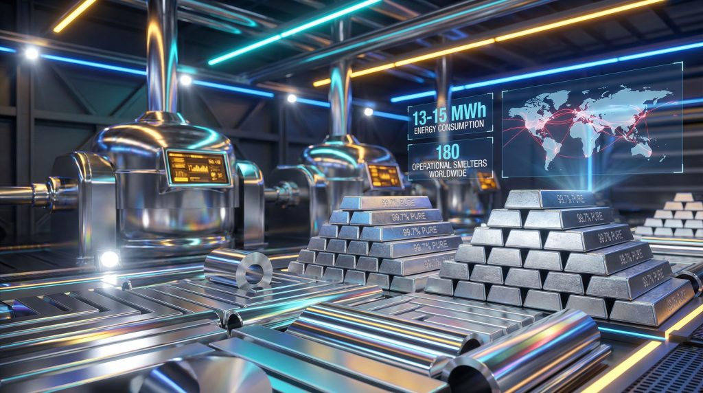 Aluminum supply crisis affecting global smelters.