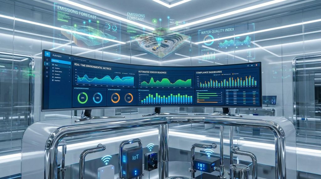 High-tech sustainability software in mining operations.