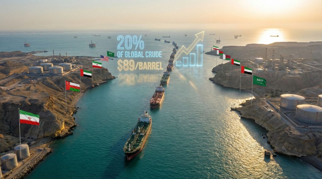 Oil tankers amid Middle East reserves crisis.