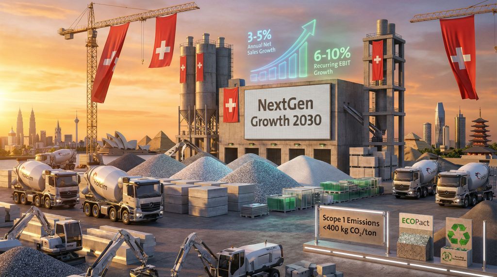 Holcim NextGen Growth 2030 strategy visualized.