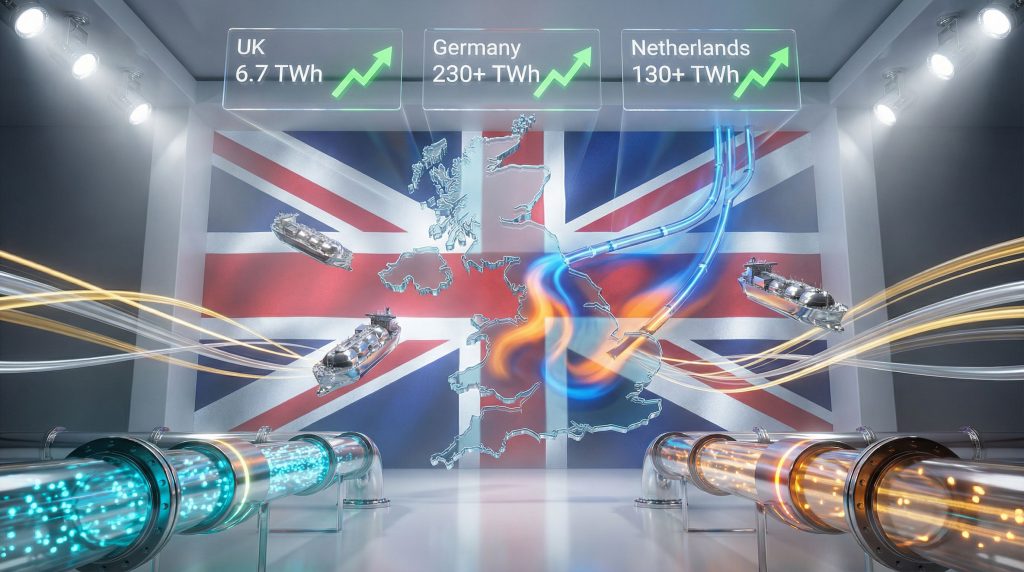 UK energy demand and rising gas prices.
