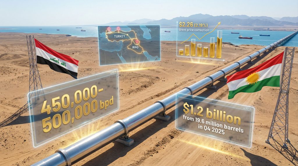 Iraqi Kurdish oil export deal visualization.