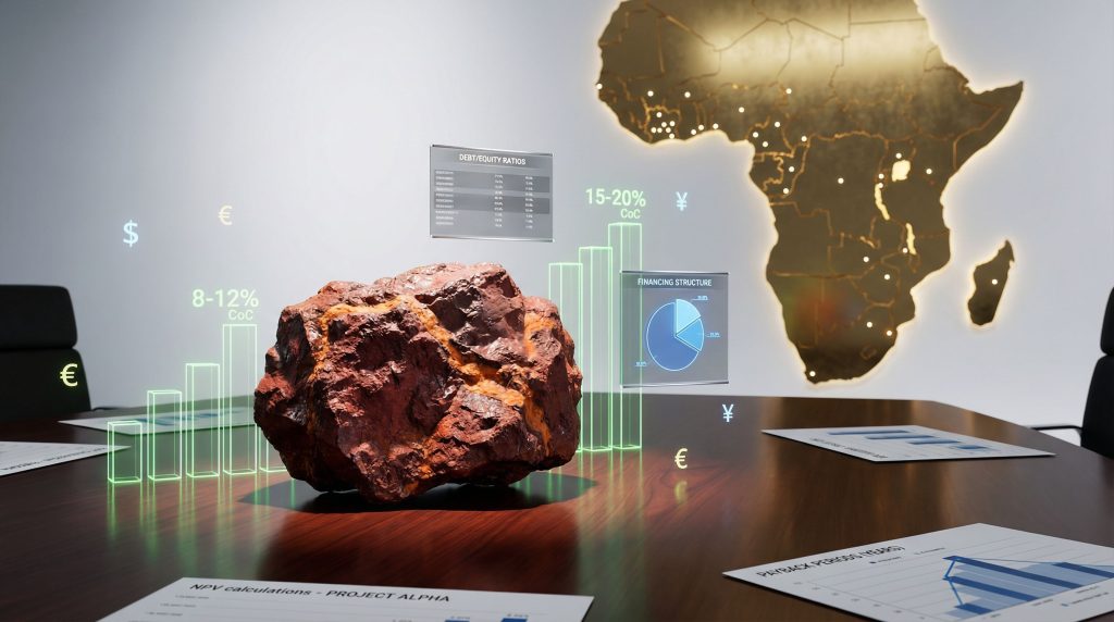 Bauxite project financing visualization in Cameroon.