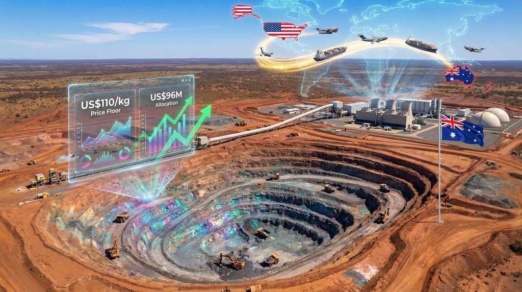 Lynas rare earth supply deal visualization.