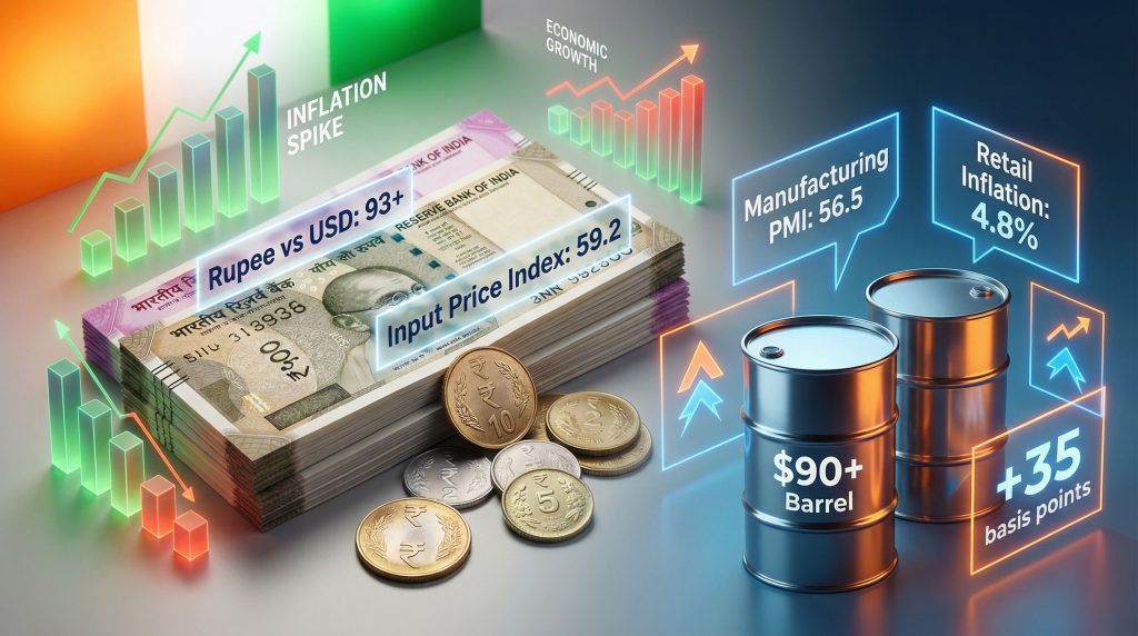 Imported inflation in India: economic challenges illustrated.