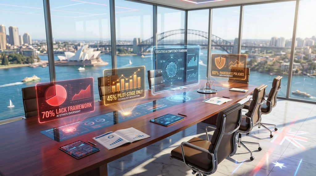 Corporate Australia shifts; AI integration focus.