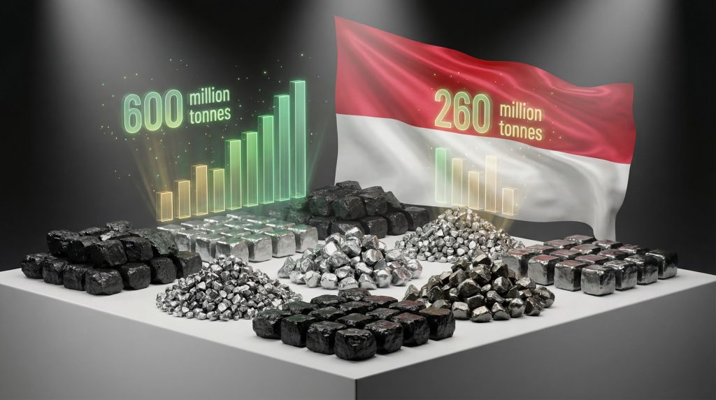 Indonesia eased nickel, coal quotas visualization.