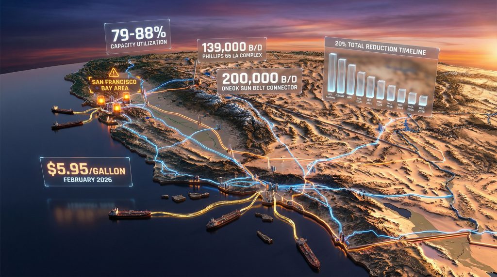 California's energy vulnerability: pipeline gaps visualized.