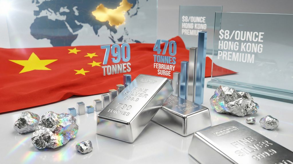 China records surge in silver imports.