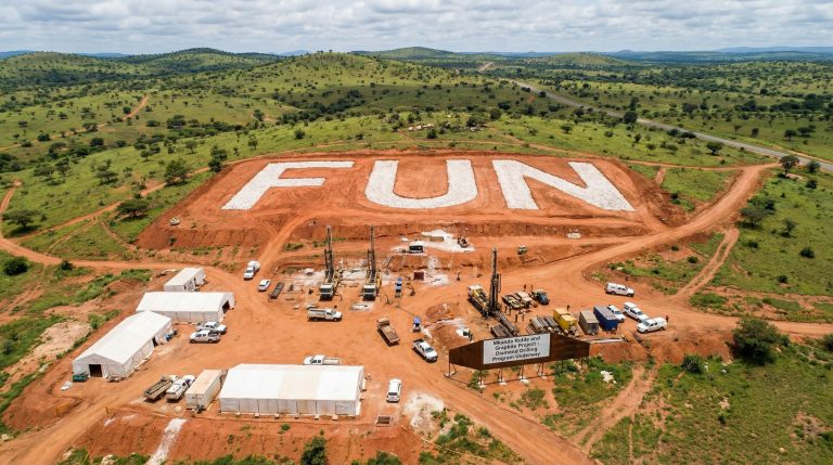 Fortuna Metals Ltd-FUN-Aerial view of excavation site, "FUN".