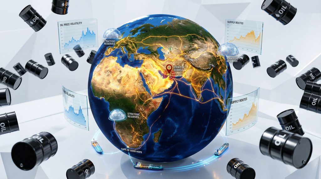 Middle East war affects oil supply.
