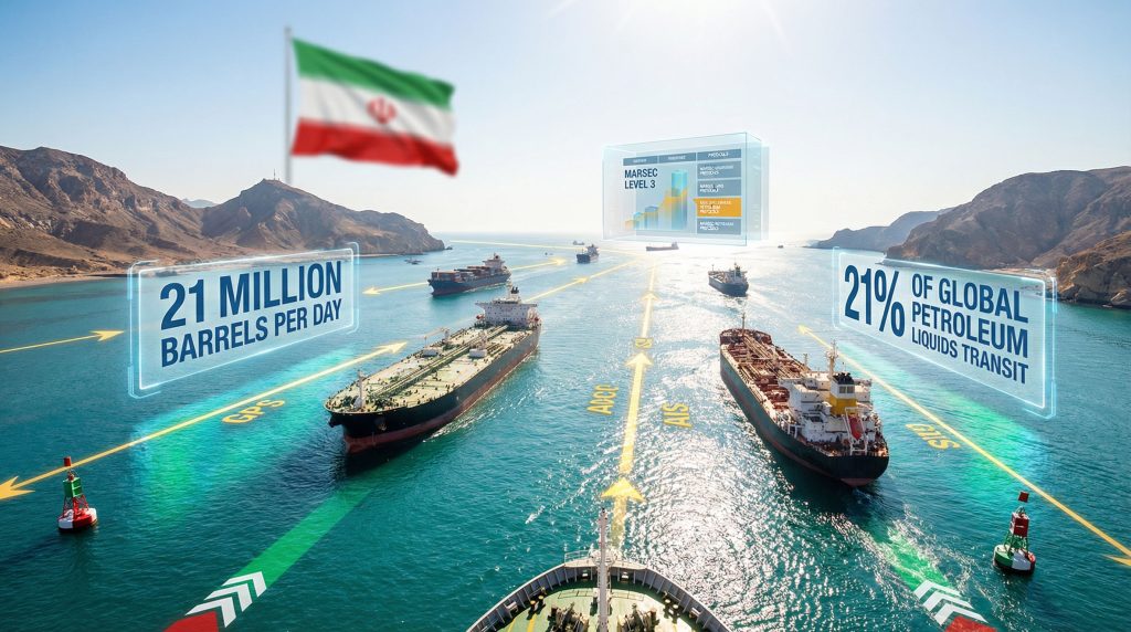 Ships in Strait of Hormuz hit.