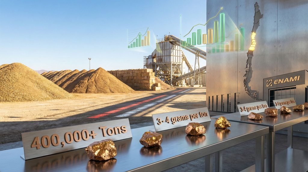 Chile ENAMI gold ore sale facility.
