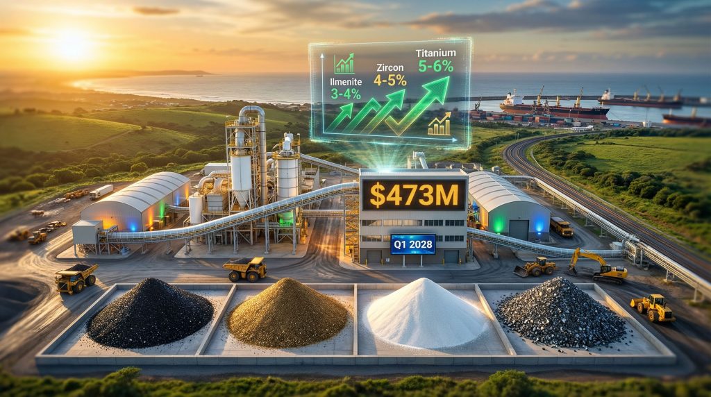Rio Tinto mineral sands project overview.