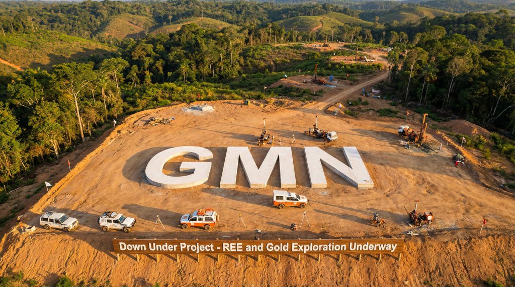 Gold Mountain Ltd-GMN-Down Under Project site with vehicles.