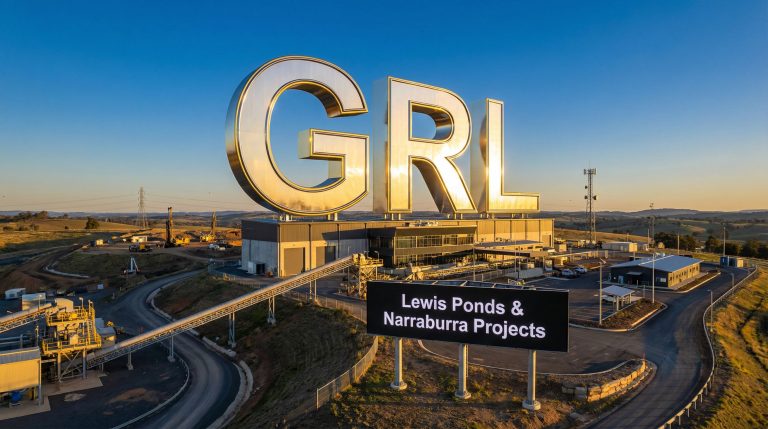 Godolphin Resources Ltd-GRL-GRL mining facility at sunset.