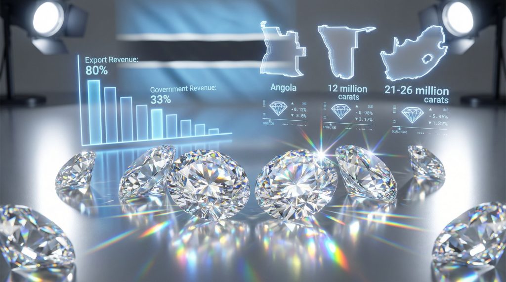 Botswana diamond sales decline amid market changes.
