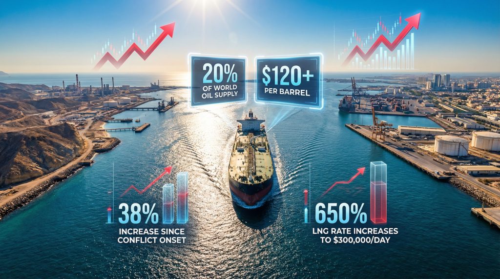 Oil supply threat prompts harsher Iran strikes.