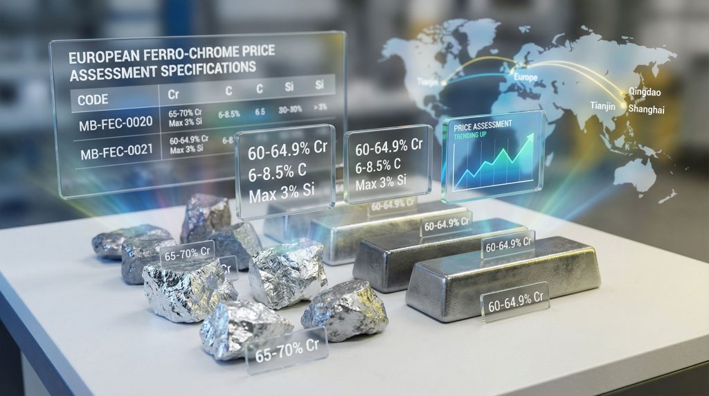 Ferro-chrome price assessments and market data.