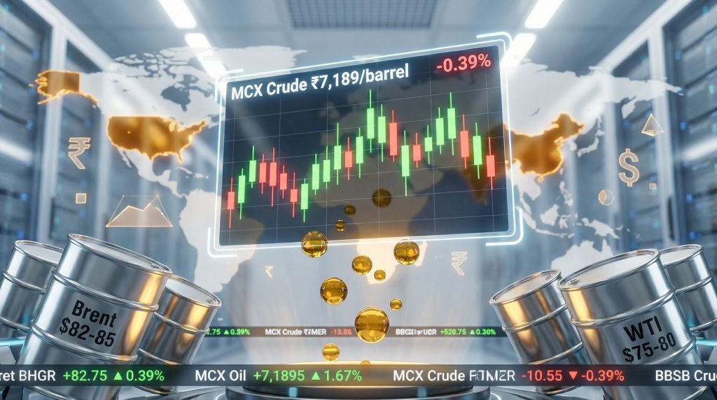 Crude oil futures slip with market data.